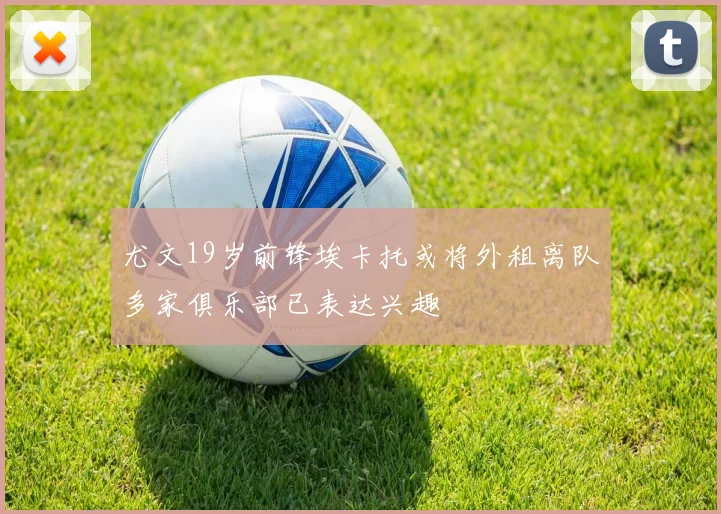 尤文19岁前锋埃卡托或将外租离队多家俱乐部已表达兴趣