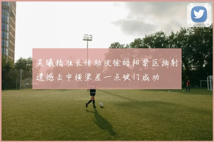 吴曦精准长传助攻徐皓阳禁区抽射遗憾击中横梁差一点破门成功